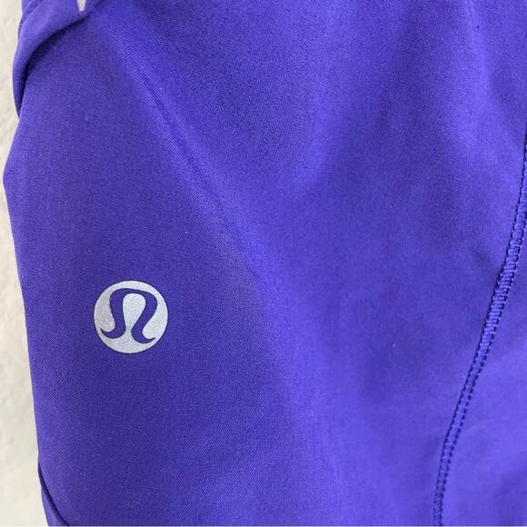 Lululemon Purple purple stripe Run Speed Short Bruised Berry 6 - Picture 5 of 6